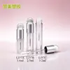Tubo de Brillo de Labios de Pequeña Capacidad 1.6ml 2.5ml 3.2ml Tubo Vacío Tapa Plateada Mate Tubo Redondo Esmerilado para Brillo de Labios Material de Empaque Personalización