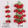 Modelo de utilería de hilo vegetal, granos, maíz, colgantes de pimiento rojo, decoraciones de granja, arreglos decorativos