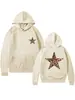 Sitio independiente de Amazon comercio exterior transfronterizo eBay en stock casual divertido estampado de leopardo estrella de cinco puntas sudadera con capucha para mujer