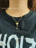 Série Princesa à Solta corrente de clavícula com laço dourado estilo doce versátil colar de amor presente para namorada do Instagram