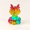 Nuevos Animales del Zodiaco Giratorios de Vidrio Rata Buey Tigre Conejo Dragón Serpiente Caballo Oveja Mono Gallo Perro Cerdo Artesanías de Cristal Adornos