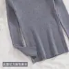 Suéter Pequeño Estilo Coreano de Hilo Retorcido para Mujer, Nuevo Estilo de Invierno con Cintura Ajustada, Elegante Top Interior de Punto Base