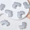 Contas soltas de acrílico com pentagrama pixelado galvanizado colorido, pingentes de pérola de imitação, contas de Natal, pingentes feitos à mão para DIY