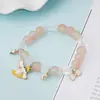 2023 Fuentes europeas y americanas de nuevo temperamento coreano lindo perro gui de jade pulsera de cuentas de cristal para estudiantes mujeres al por mayor no