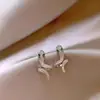 2025 Año del Serpiente, Nuevo Diseño, Pendientes con Forma de Serpiente de Circonita Microincrustada, Exquisitos, Modernos, Versátiles, Pendientes de Lujo Accesibles