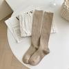 Calcetines de lana para pantorrilla otoño e invierno gruesos suaves delicados calcetines de cachemir hasta la rodilla calcetines de rizo Corea del Sur color liso calcetines cálidos