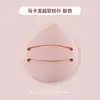 Esponja de Maquillaje Macaron, Súper Suave y Engrosada, No Absorbe el Polvo, Esponja para Base de Maquillaje Líquida Húmeda y Seca, Esponja de Cojín de Aire Malvavisco