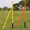 Postes con Logo de Fútbol, Picas para el Suelo, Postes de Agilidad para Entrenamiento de Fútbol, Banderines de Esquina para Césped, Picas de Resorte para el Suelo, Bases para Postes