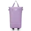 Bolsa de Viaje Expandible de Gran Capacidad, Cubierta Conveniente, Maleta de Ruedas, Viaje de Negocios de Corta Distancia, Bolsa de Tela Oxford para Mujeres Embarazadas