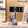 Adornos Creativos de Reloj Digital de Gato Tom de Dibujos Animados Para Dormitorio Mesa de Noche Decoración de Reloj de Escritorio de Gama Alta