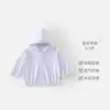 Roupa de Proteção Solar Jingqi para Crianças, Anti-UV, Roupa de Proteção Solar para Meninos e Meninas, Jaqueta Leve Nova de Seda Gelada de Verão para Bebês