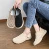Zapatos de Tela Nuevos de Primavera y Otoño para Mujer Suela Suave Superficie Suave Slip-On Moda Zapatos de Mamá Ligeros a Cuadros Antideslizantes Zapatos de Trabajo Zapatos Individuales