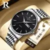Rui Zhi Yuan Aliexpress Artículo Más Vendido Ultra Fino de Moda para Hombre Reloj de Doble Calendario Reloj de Cuarzo Venta al por Mayor