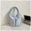 Bolso de Mano de Lona Pequeño Estilo Coreano 2026 para Mujer, Bolso Cubo con Múltiples Bolsillos, Bolso de Mano Ligero para Viajar al Trabajo y Compras