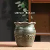 Novo vaso de flor de suculenta com esmalte K cerâmica vaso de flor respirável suculenta simples fresco vaso de pilha velha decoração criativa para casa