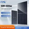 Painéis Solares de 550W em Estoque, Painéis de Geração de Energia de Silício Monocristalino, Painéis Solares Fotovoltaicos de Alta Eficiência para Estações de Energia Conectadas à Rede (On-Grid) e Isoladas da Rede (Off-Grid)