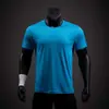 Camiseta Secagem Rápida Masculina Esportiva Manga Curta Corrida Camisa de Secagem Rápida Masculina Fitness Top Manga Meia Verão Respirável Casual Versátil