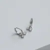 Aretes de Aro con Circonita para Mujer, Pendientes Minimalistas de Nicho de Alta Gama, Clavos Exquisitos, Colgantes Delicados para Oreja, Pendientes Geniales Estilo Ins para Verano