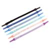 Corda de óculos de moda semitransparente de furo único e seção dupla, confortável e durável, cordão portátil, antiderrapante, proteção firme para as hastes