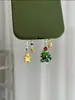 Floco de Neve de Natal Brilhante Sino de Árvore de Natal Papai Noel Pingente de Celular Exquisita Série de Natal Pingente de Chave