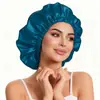 Venda Direta da Fábrica Chapéu de Beleza Lenço para Cabeça Transfronteiriço da Amazon Chapéu para Cuidados com o Cabelo de Seda Imitação Touca de Dormir de Cetim Dupla Camada para Homens e Mulheres