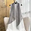 Lenço de Fita Leve de Chiffon de Seda com Bolinhas Estilo Francês, Nova Moda Primavera, Lenço Diagonal de Seda de Amora Luxuoso com Proteção Solar
