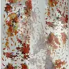 Cinta con Estampado Dorado, Letras de Hoja de Arce con Temática de Garrote Estilo Antiguo, Material Fluido con Temática de Chica, Paquete de Pegatinas para Estudiantes