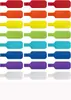 Amazon Venta Caliente Etiqueta de Cable Velcro Multicolor Escribible Identificación Etiqueta de Alambre de Cable Identificación Gestión de Cables