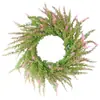Decoración Moderna de Fiesta Navideña de Material Plástico Transfronterizo - Uso en Interiores/Exteriores Guirnalda para Puerta Principal Guirnalda de Agujas de Pino