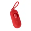 Dispensador portátil de bolsas para desechos de mascotas, caja de almacenamiento de bolsas para pasear perros, organizador de bolsas para excrementos de perro con hebilla colgante