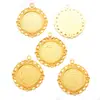 Diámetro Interior 25mm Gema del Tiempo Aleación Base Redonda Accesorios para Joyería DIY Colgante Decorativo para Collar C74