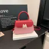 Bolsas para Mujer 2025 Nuevo Estilo Bolso de Mano Personalizado Bolso de Hombro de Moda Tendencia Bolso Cruzado Textura Simple Bolso Cuadrado Pequeño