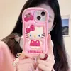 Colgante de Gato Kt Expandido Lindo de Dibujos Animados para Funda de Teléfono Móvil Iphone16 Apple 15 Adecuado para 13/14Pro Max Anticaída