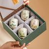 Taza de té con pétalos en relieve de fábrica, juego de té, caja de regalo, pequeños obsequios para el día del maestro, obsequios prácticos para ancianos