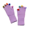 Guantes de invierno para mujer, lindos, para montar, a prueba de frío, cálidos, con pompón, lindos, para otoño e invierno, ciclismo, pantalla táctil, forrados de polar, de algodón