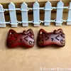 Colgante de Gato Tímido y Lindo Tallado en Sándalo Natural, Accesorios para Manualidades, Artículos Decorativos, Cadena para Teléfono, Colgante para Bolso, Accesorio para Llaves