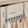 Perchero de Ropa con Gancho para Colgar en la Puerta, Colgador de Ropa de Pared para Dormitorio, Estante de Almacenamiento para Baño con Adhesivo Fuerte sin Taladro
