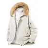 Venta Directa de Fábrica Chaqueta de Algodón Holgada para Hombre con Cuello de Piel Nuevo Estilo 2026 Chaqueta Acolchada Engrosada con Forro de Terciopelo Cálida para Invierno