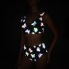 2026 Nuevo Modelo Bikini Reflectante Piel de Serpiente Traje de Baño de Dos Piezas de Cintura Alta para Mujeres Europeas y Americanas Fabricante Transfronterizo de Ropa de Baño