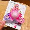 Pulsera de giroscopio giratoria con luz de anillo a presión para niños y niñas, joya de princesa, regalo pequeño de cumpleaños o festividad