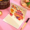 Tarjeta de Felicitación 3D de Cumpleaños con Efecto de Fuegos Artificiales, Música, Tarjeta de Chip de Pastel 3D, Tarjeta Plegable para Soplar Velas Al Por Mayor