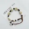 Pulsera de Cerámica Jingdezhen Nueva Historieta China Pulsera Boutique Venta al por Mayor Estudiante Joker Explosiones Puesto del Mercado Nocturno Pulsera