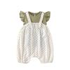 Ropa Infantil 2026 Mono de Verano para Bebés Niñas de 0 a 2 Años, Elegante Conjunto de Peto Lindo de Lunares Clase A para Bebé