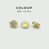 Botões Pequenos de Metal Exquisitos com Studs de Óleo em Formato Especial, Botões para Camisa Cardigã, Saias de Casaco, Botões Costurados à Mão, Botões Assimétricos