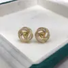 Pendientes Clásicos de Nido de Pájaro de Moda Retro Francés Microincrustados con Circonita Pendientes de Perla con Cierre de Mariposa Accesorios de Joyería DIY Suministro al por Mayor