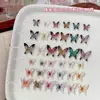 Accesorios de Arte para Uñas Mariposa Hielo-Transparente Nuevo Producto Transfronterizo Gradiente de Colores Mariposa Grande y Pequeña Uñas Portables Accesorios DIY Hechos a Mano