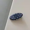 Pinza para el pelo ovalada con pedrería estilo coreano para el nacimiento del cabello Pinza de pico de pato Tocado para mujer Pinza lateral Pinza para flequillo de clase Pinza lateral pequeña Accesorios para el cabello
