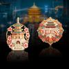 Pegatinas Metálicas Personalizadas para Refrigerador Escenarios de Ciudad Turísticos Souvenirs Promocionales Guochao Wenchuang Arena Movediza Pegatinas para Refrigerador Personalizadas