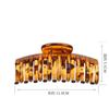 Pinza Grande de 11 cm para Agarre para Mujer Negra Quilla Agarre Celebridad de Internet Mismo Pasador Color Caramelo Pinza para Cola de Caballo Pinza de Baño Accesorios para el Cabello