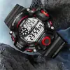 Reloj electrónico multifunción de luz fría con pantalla negra para estudiantes, nuevo, de comercio exterior, para deportes al aire libre, de moda